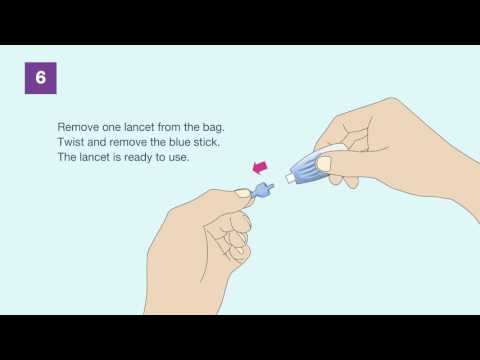Video showing how to do a finger prick blood test