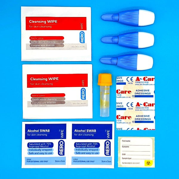 Home test kit contents